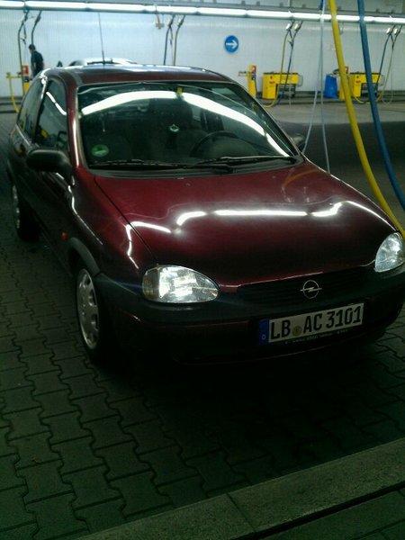 In der Waschanlage